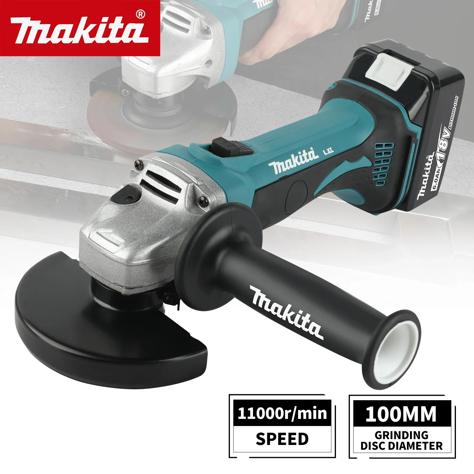 DCA402 Brushless Electric Angl - огляд і ціна Brushless Angle Grinder Battery Powered