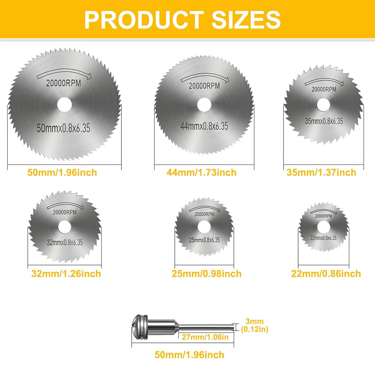 7Pcs/Set HSS Circular Saw Blad - огляд і ціна Cordless Rotary Tool Kit Accessories