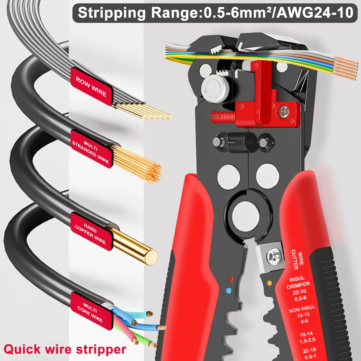 HS-D1 Self-Adjusting Wire Stri - огляд і ціна Automatic Wire Stripper Cutter